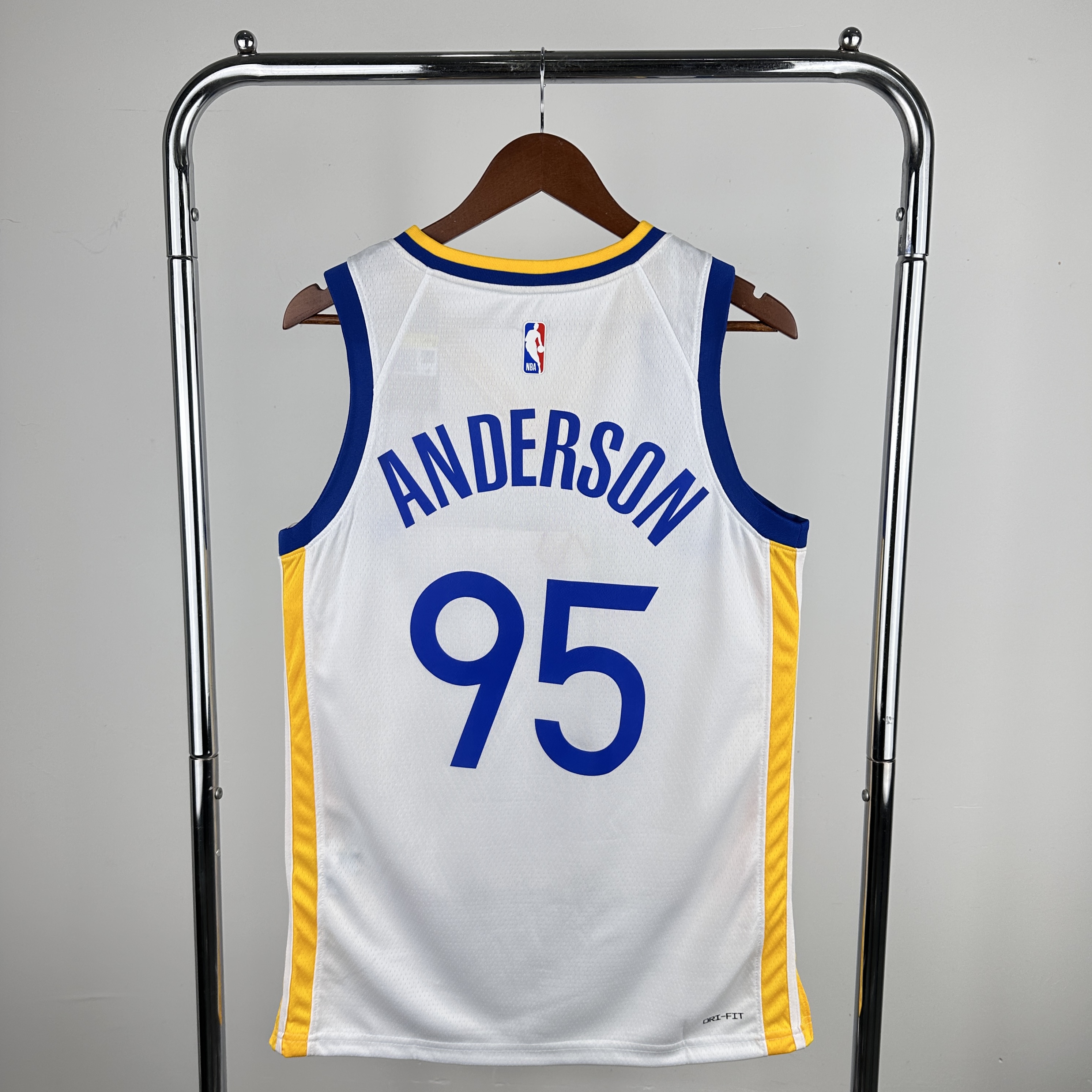 Men Golden State Warriors #95 Anderson White Nike 2024 NBA Jersey